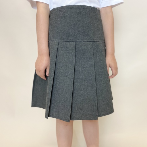 Grey pleated skirt