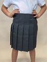 Stitch down pleated grey skirt