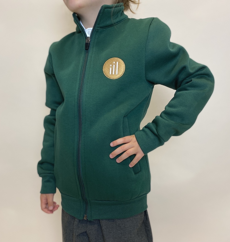 Veste verte à zip