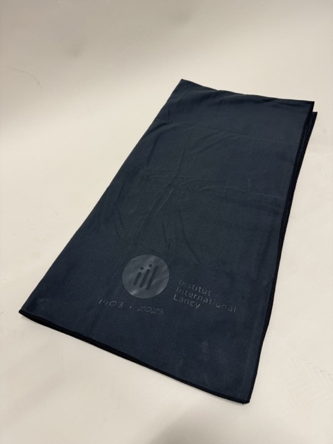 Black Microfiber towel with IIL logo