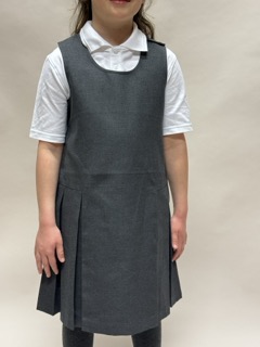 Pinafore dress grey