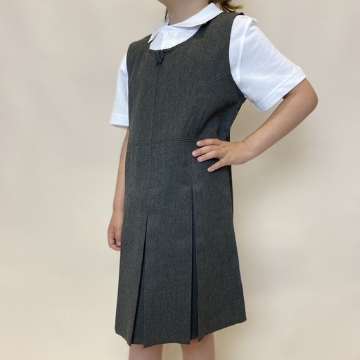 Pinafore dress (grey)