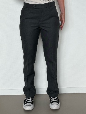 Pantalon gris garçon, slim